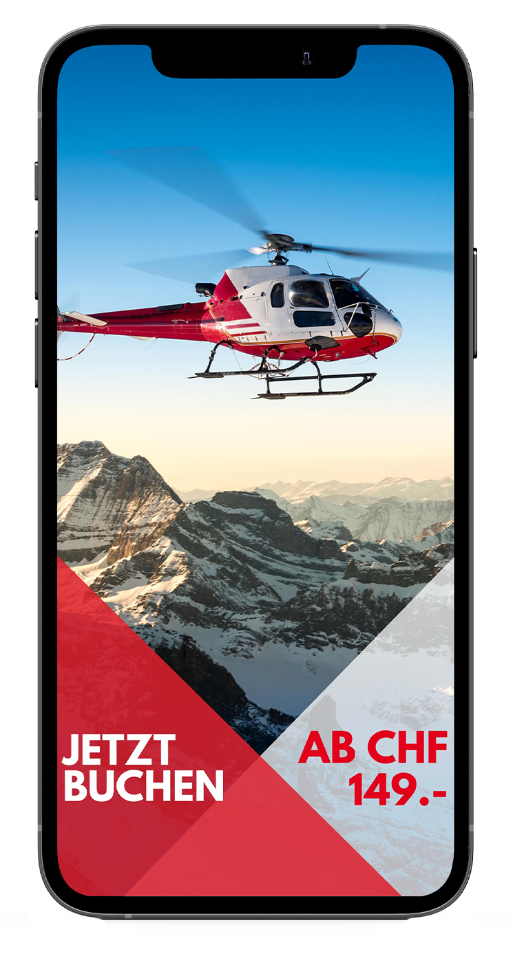 Social Media Kampagne Helikopterflug - Mockup vonMedia KLG